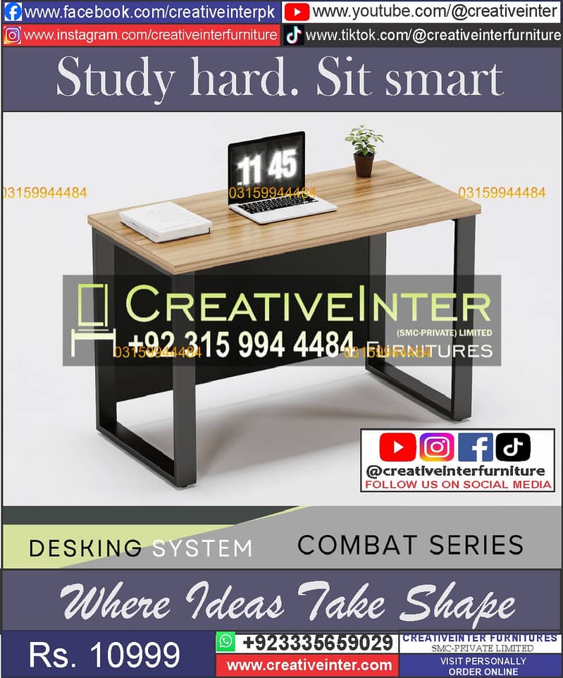 Office Table Study Table Working Desk Computer Gaming Table 12