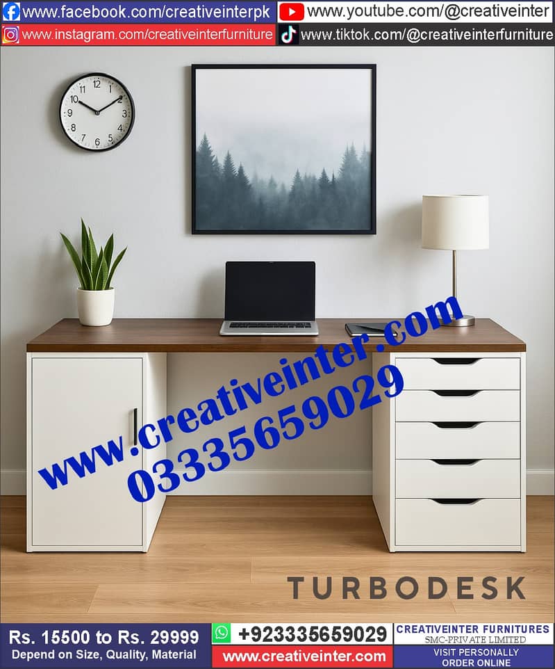 Office Table Study Table Working Desk Computer Gaming Table 16