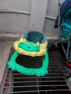 one pram & one walker