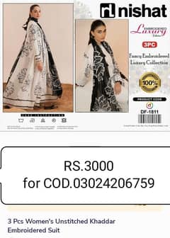 3 piece suits / unstiched suits / embroidered suits / cotton suits