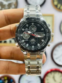 Edifice Casio Dual time Watch Black