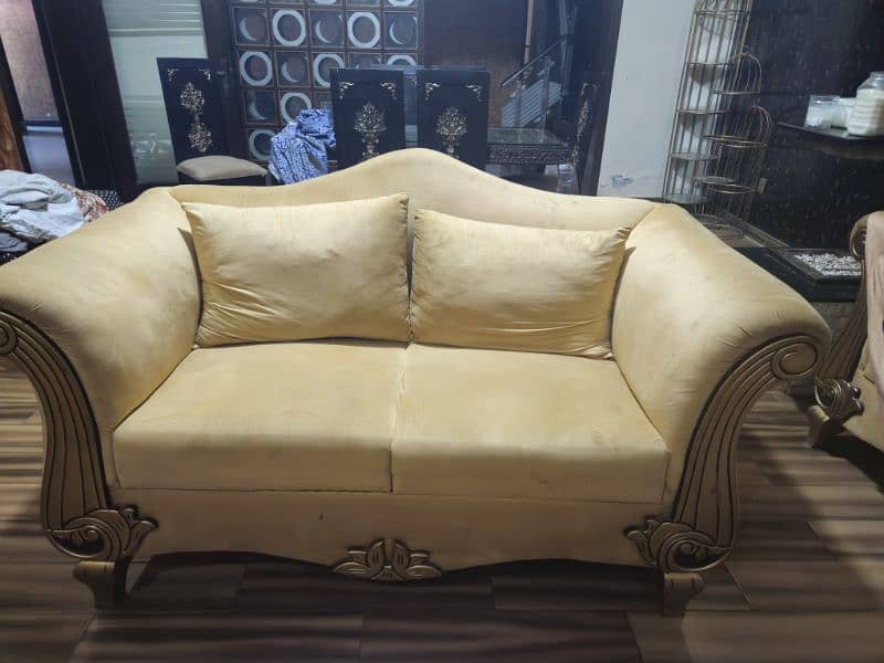 SOFA SET + DAINING TABLE + BINGARA + TABLES 4