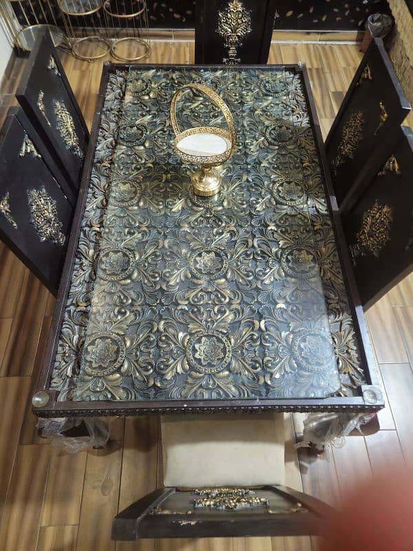 SOFA SET + DAINING TABLE + BINGARA + TABLES 7