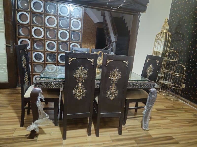 SOFA SET + DAINING TABLE + BINGARA + TABLES 9