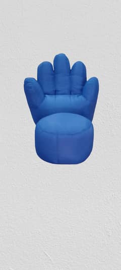 New Hand shape kids bean bag sofa with stool
