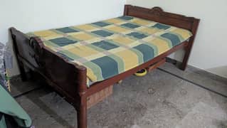 wooden bed