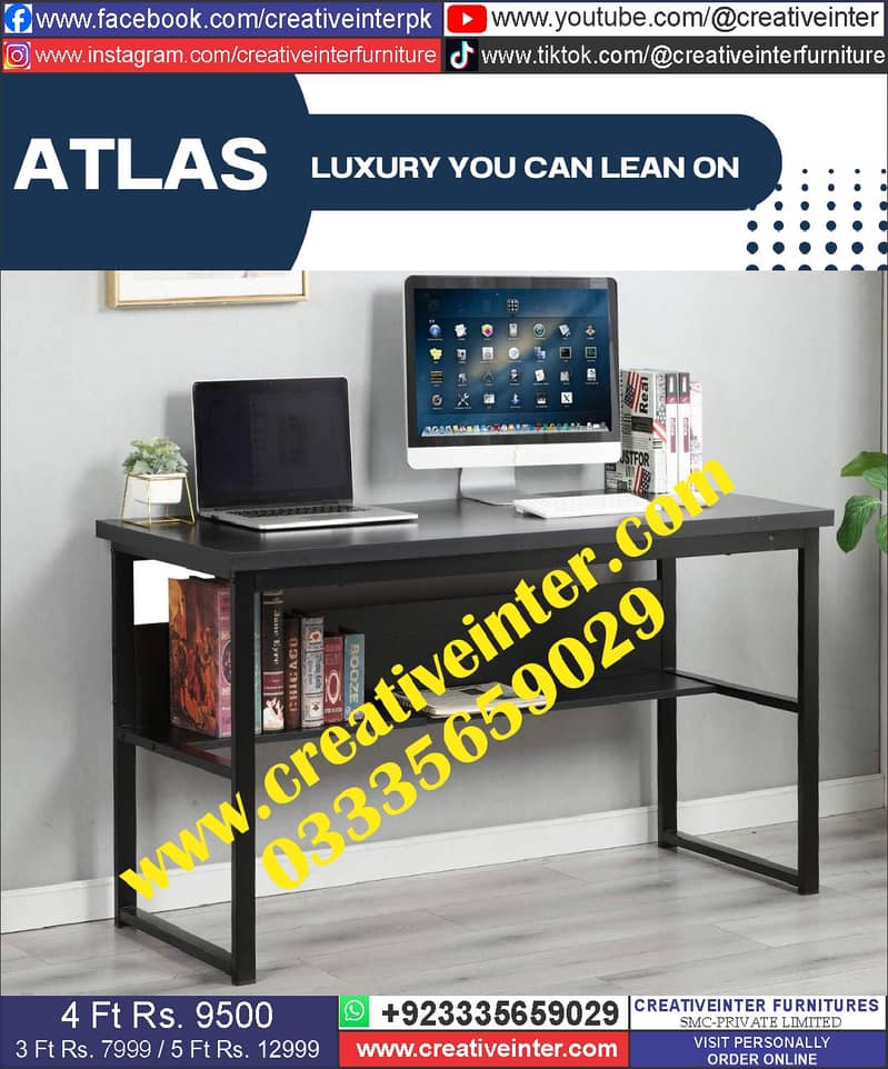 Office Table Study Table Working Desk Computer Gaming Table 18