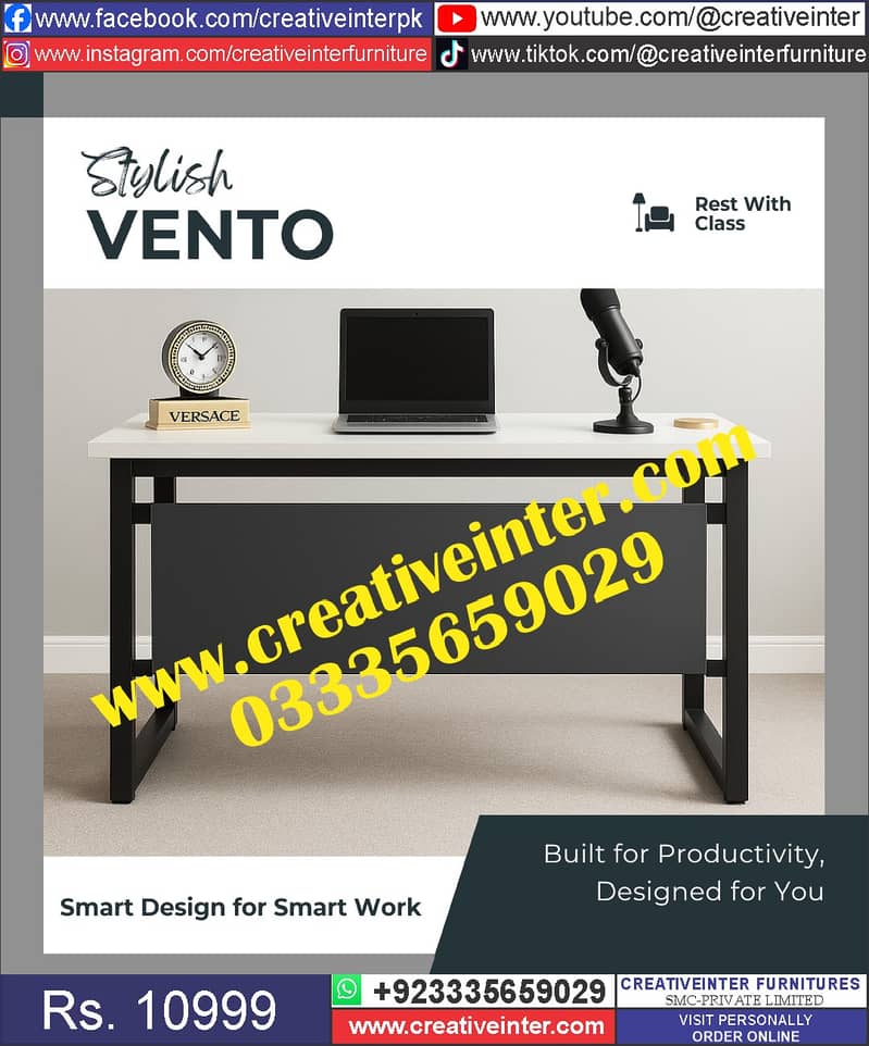 Office Table Study Table Working Desk Computer Gaming Table 5