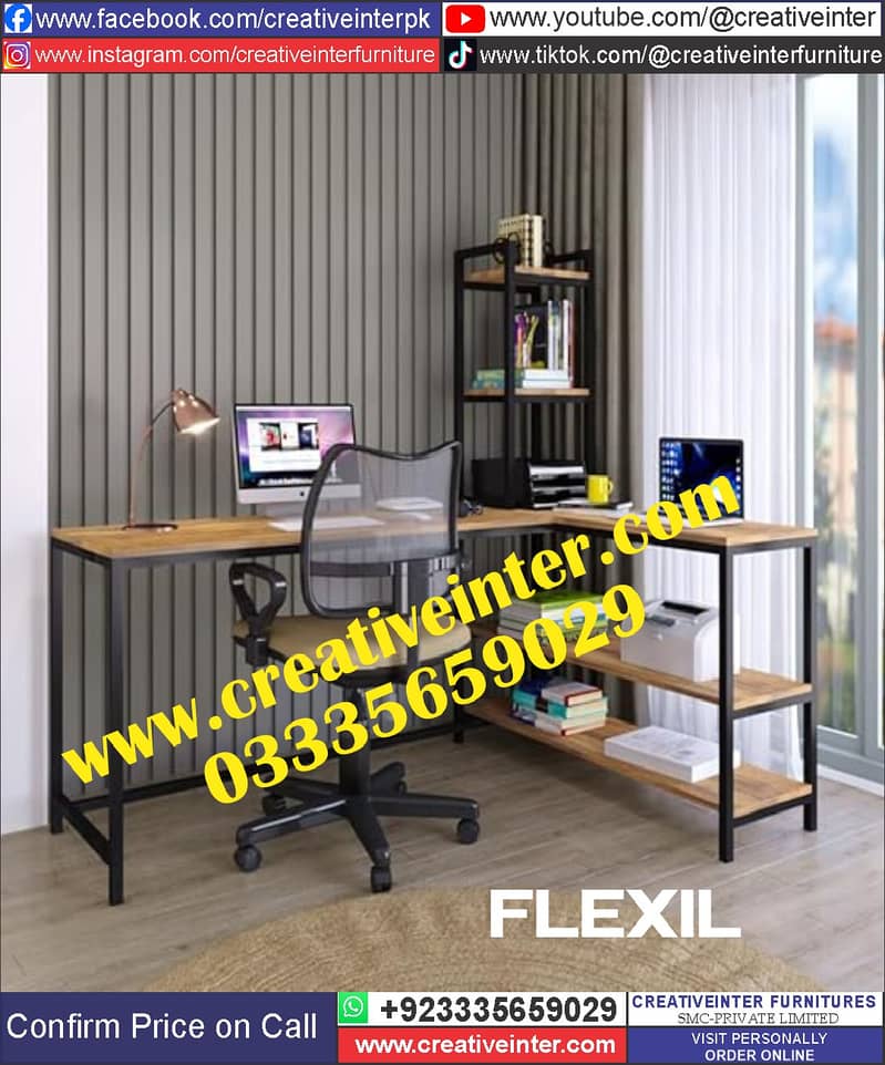 Office Table Study Table Working Desk Computer Gaming Table 7