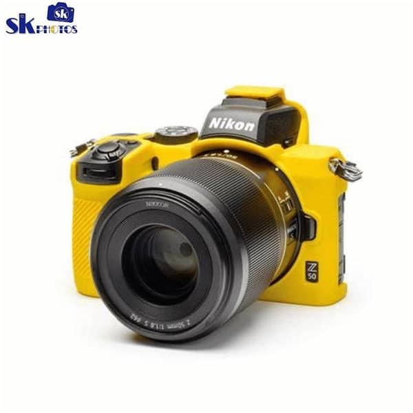 EasyCover silicone protection covers for the Nikon Z50 camera yellow