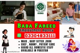 Maids / House Maids / Chef / House Cook / Baby Sitter maid available