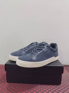 Coach Men’s Navy Blue Suede Sneakers