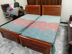 2 SINGLE BEDS GOOD WOOD QUALITY