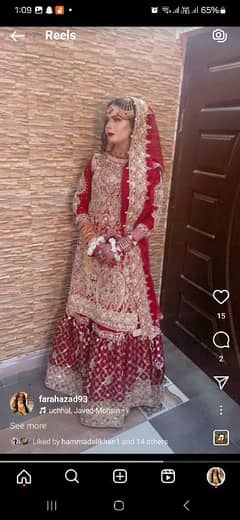 Bridal dress new style farshi lenga. with jewelry .