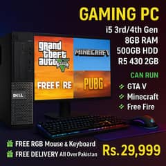 Gaming PC i5 | 8GB RAM | 2GB GPU | Runs GTA V PUBG Free Fire Minecraft