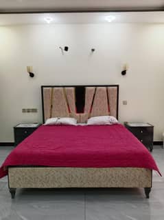 double bed with dressing table
