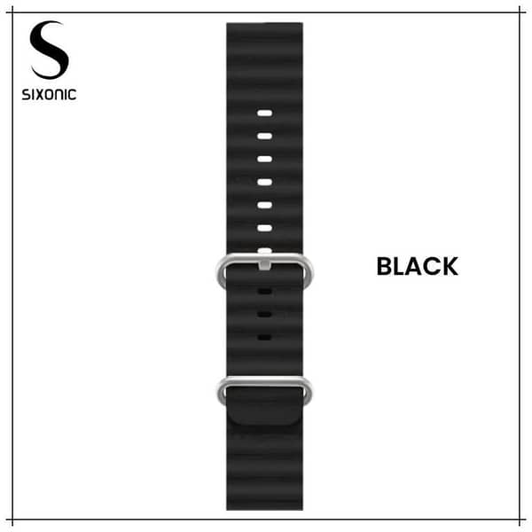 Unique Gadgets Smart Watch Strap in Ocean Silicon for 42mm, 44mm, 45mm, and 49mm Universal Dial Smart Watches