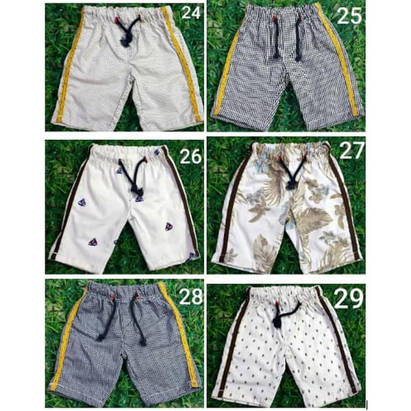 HashBack Pack of 3 Kids Printed Shorts - Boys' Summer Shorts with Breathable Fabric and Adjustable Waist