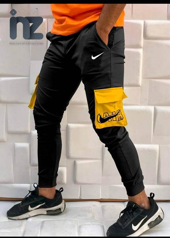 Men's Slim Fit Cargo Trousers with Pockets for Casual Wear - Stylish and Functional Lightweight Pants