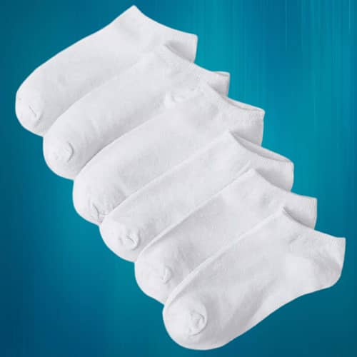 6 Pairs of Cotton Ankle Socks for Men and Women - Summer and Winter Styles in 3 Assorted Colors