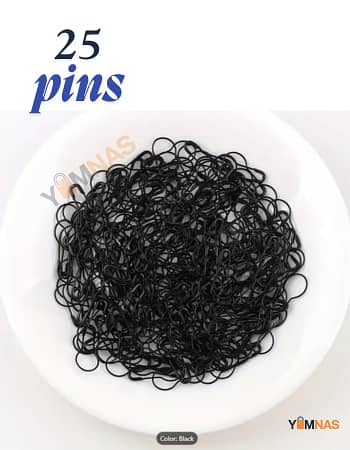 Colorful Coilless Safety Pins for Hijabs and Scarves - Available in Packs of 25, 50, 100, or 200 Pieces