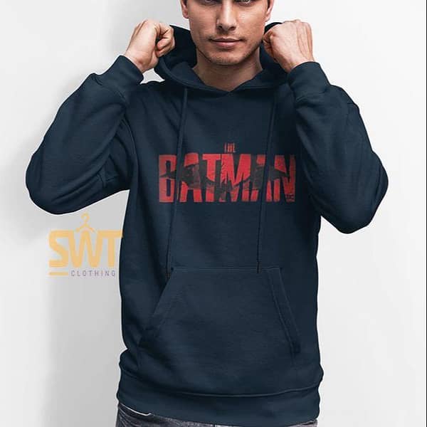 SWT CLOTHING BATMAN Printed Fleece Hoodie for Men and Boys - Available in Blue, Black and Grey