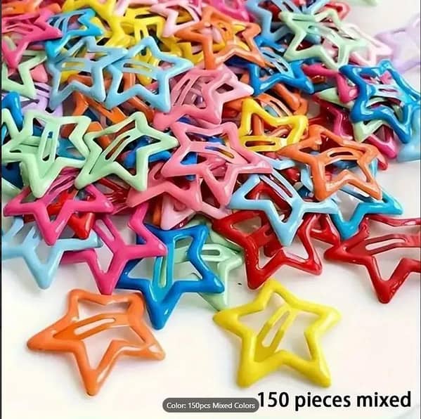 20/40 Pack of Colorful Star Hair Clips for Kids and Women - Versatile Barrettes and Hairpins for Everyday and Special Occasions