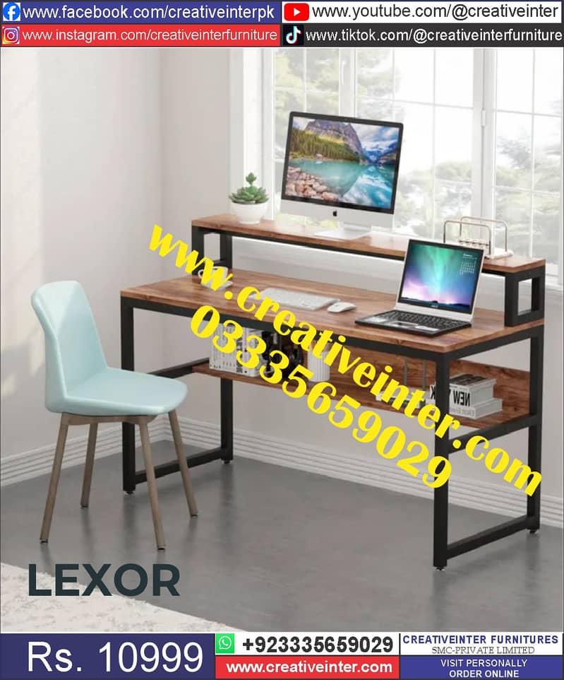 Office Table Study Table Working Desk Computer Gaming Table 16