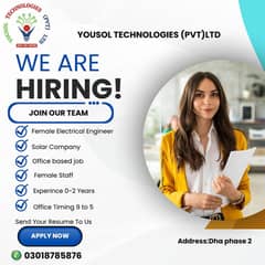 Female Electrical Engineer (Power)  Required in Solar Company