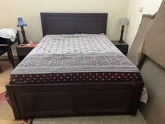 Interwood Queen side bed with 2 side tables