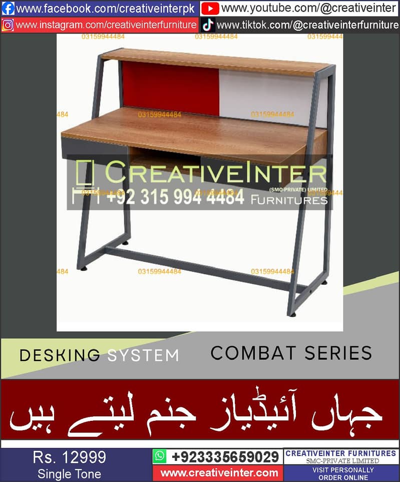 Office Table Study Table Working Desk Computer Gaming Table 11
