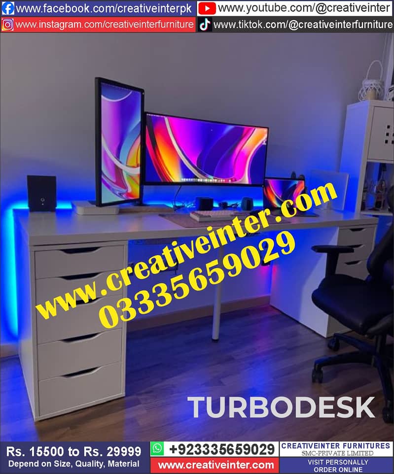 Office Table Study Table Working Desk Computer Gaming Table 16