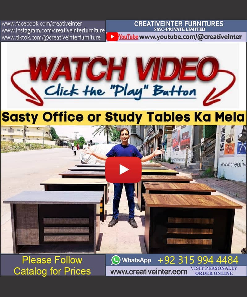 Office Table Study Table Working Desk Computer Gaming Table 5