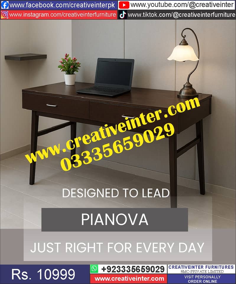 Office Table Study Table Working Desk Computer Gaming Table 7