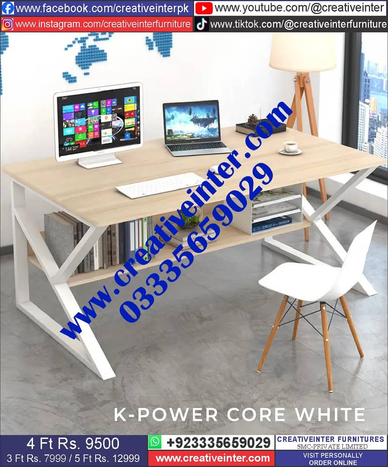 Office Table Study Table Working Desk Computer Gaming Table 3