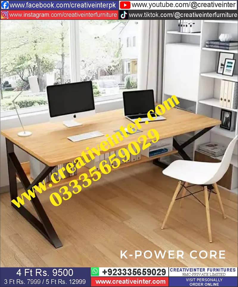 Office Table Study Table Working Desk Computer Gaming Table 4