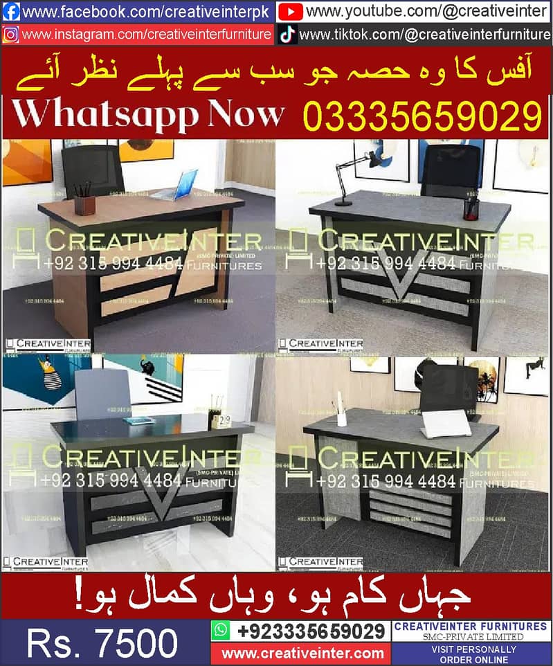 Office Table Study Table Working Desk Computer Gaming Table 17