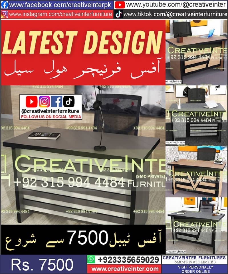 Office Table Study Table Working Desk Computer Gaming Table 18