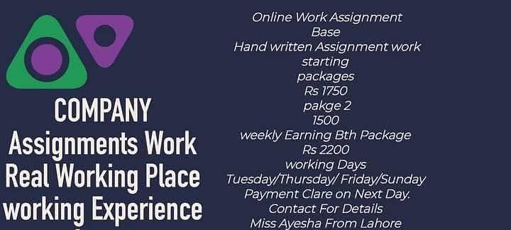 Assignment and Project Base Working 0