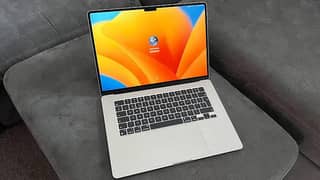 Apple grey  macbook air m2 chip 15 inch  used
