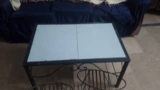 3 seater sofa and 2 seater sofa and 1 seater  1 Table  wwooden  LED cb