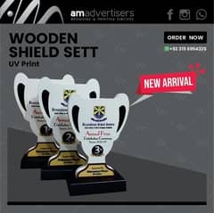 Wooden Shield Sett for Students