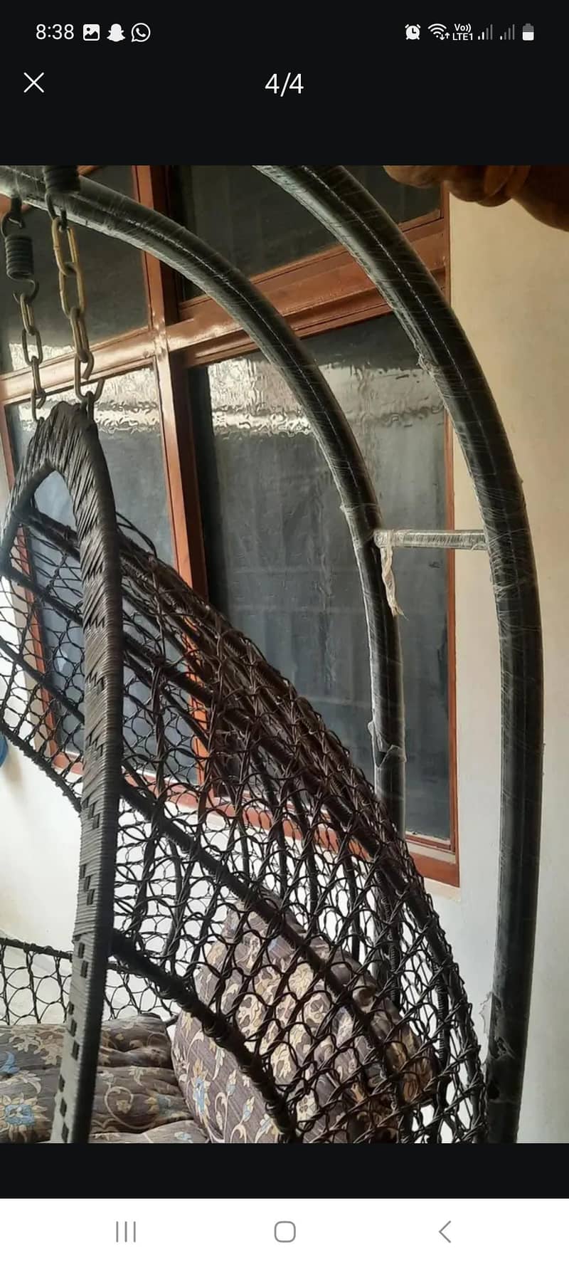 Double size swing for sale . Few months used. 0