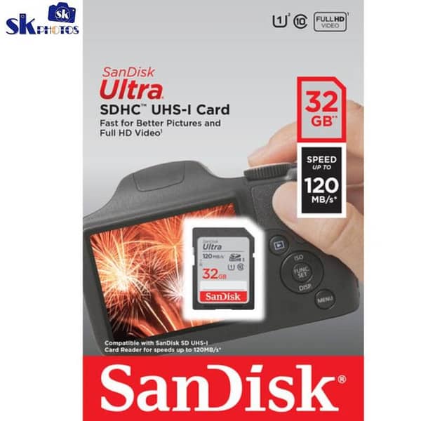 SanDisk 32GB 120MB/s UHS-I SD Card