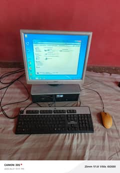 HP Computer Desktop Pc With LED Keyboard, Mouse, All Accessories, Wir