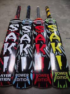 New Saki Edition Cricket Bat with New Stickers/Saki Cricket Bat/Wooden