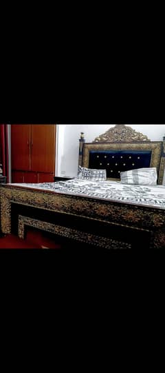 Bed and dressing table