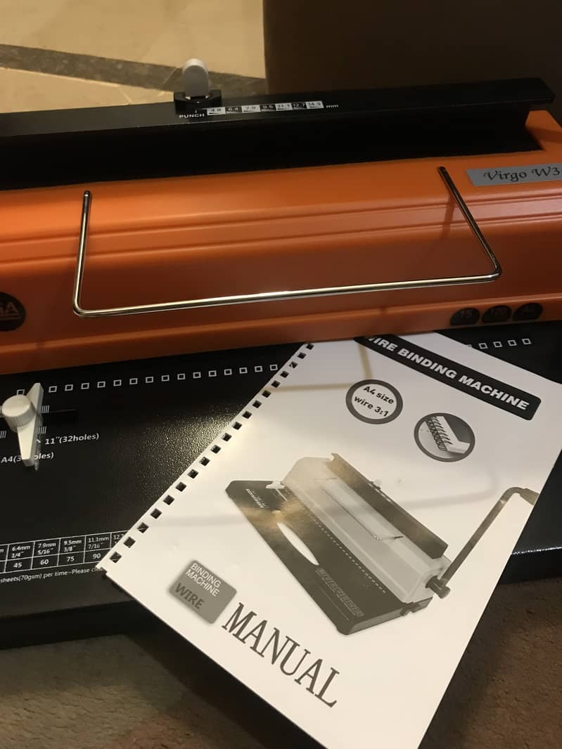 Punching and Binding Machine Manual. (New) 10