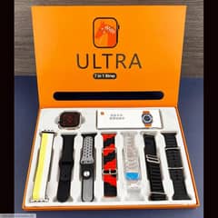 Ultra Smart Watch With Multicolor Straps  free delivery