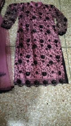 Pink Embroidered Eastern Shalwar Kameez